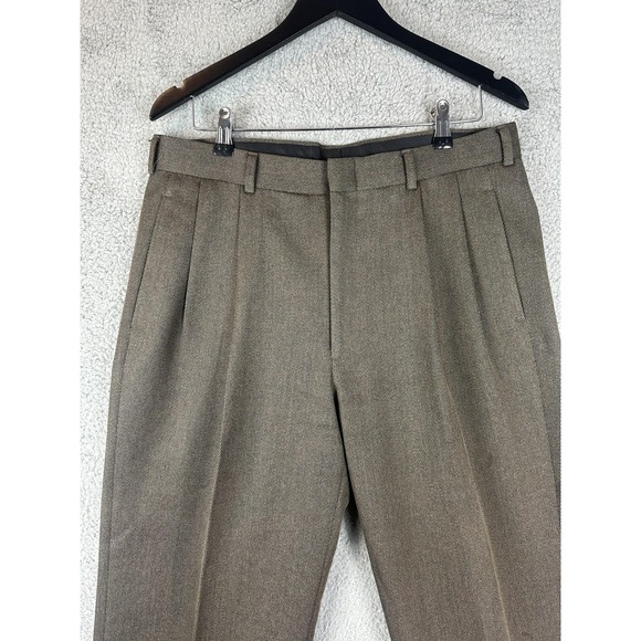 VTG Brooks Brothers Pants Men 36x31 Wool Classic Dress Slacks Pleated USA Made